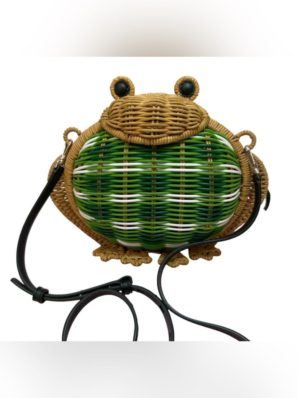 Kate Spade Hoppkins Wicker Frog Crossbody Limited Edition - Picture 6 of 16